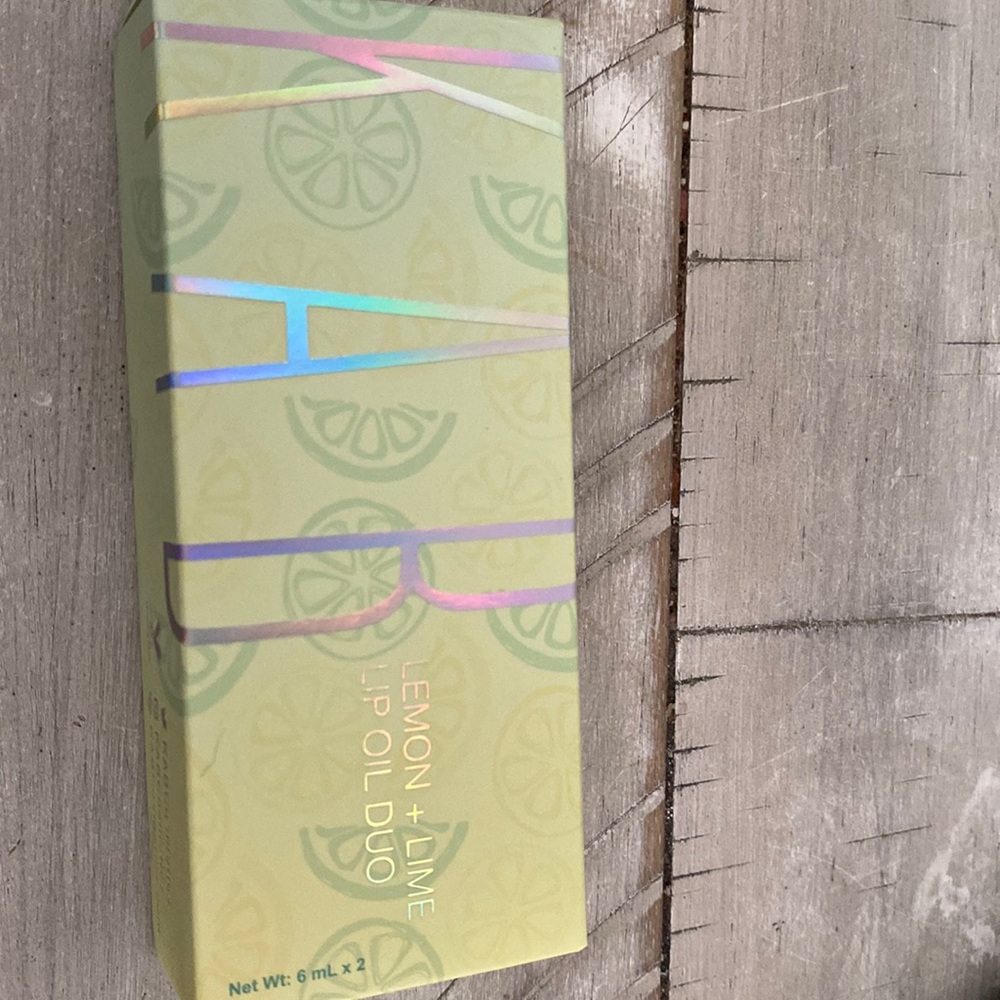 Lemon and lime lip oil duo